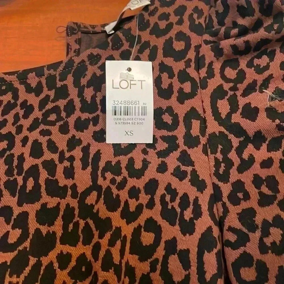 Nwt loft leopard print dress - Picture 4 of 7